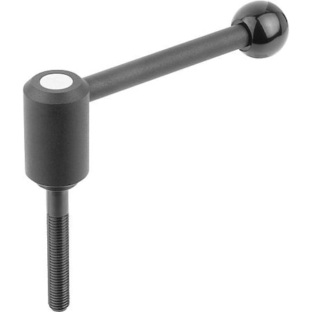 KIPP Adjustable Tension Levers, with external thread, metric, 0° K0108.3122X60